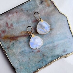 Moonstone Slab Earring